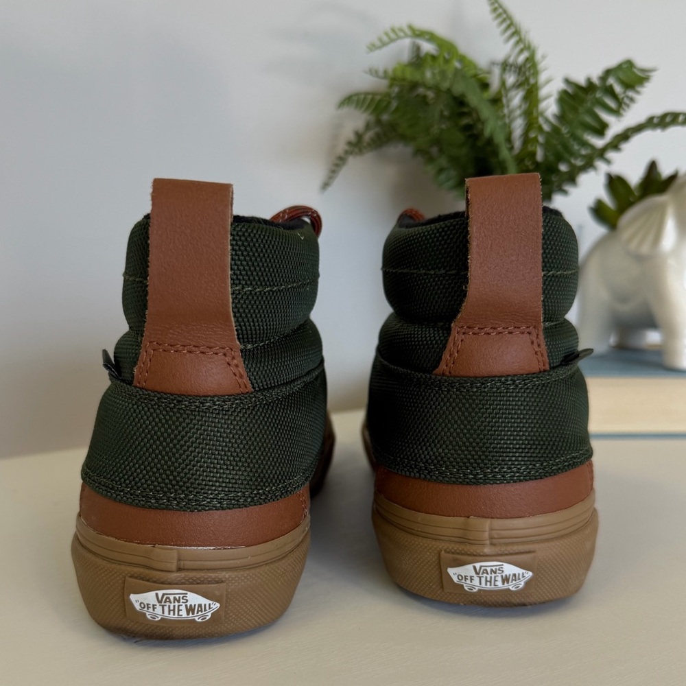Vans Sk8-Hi Del Pato MTE Waterproof Duck Boots Green Brown M6.5/W8 - Picture 4 of 7